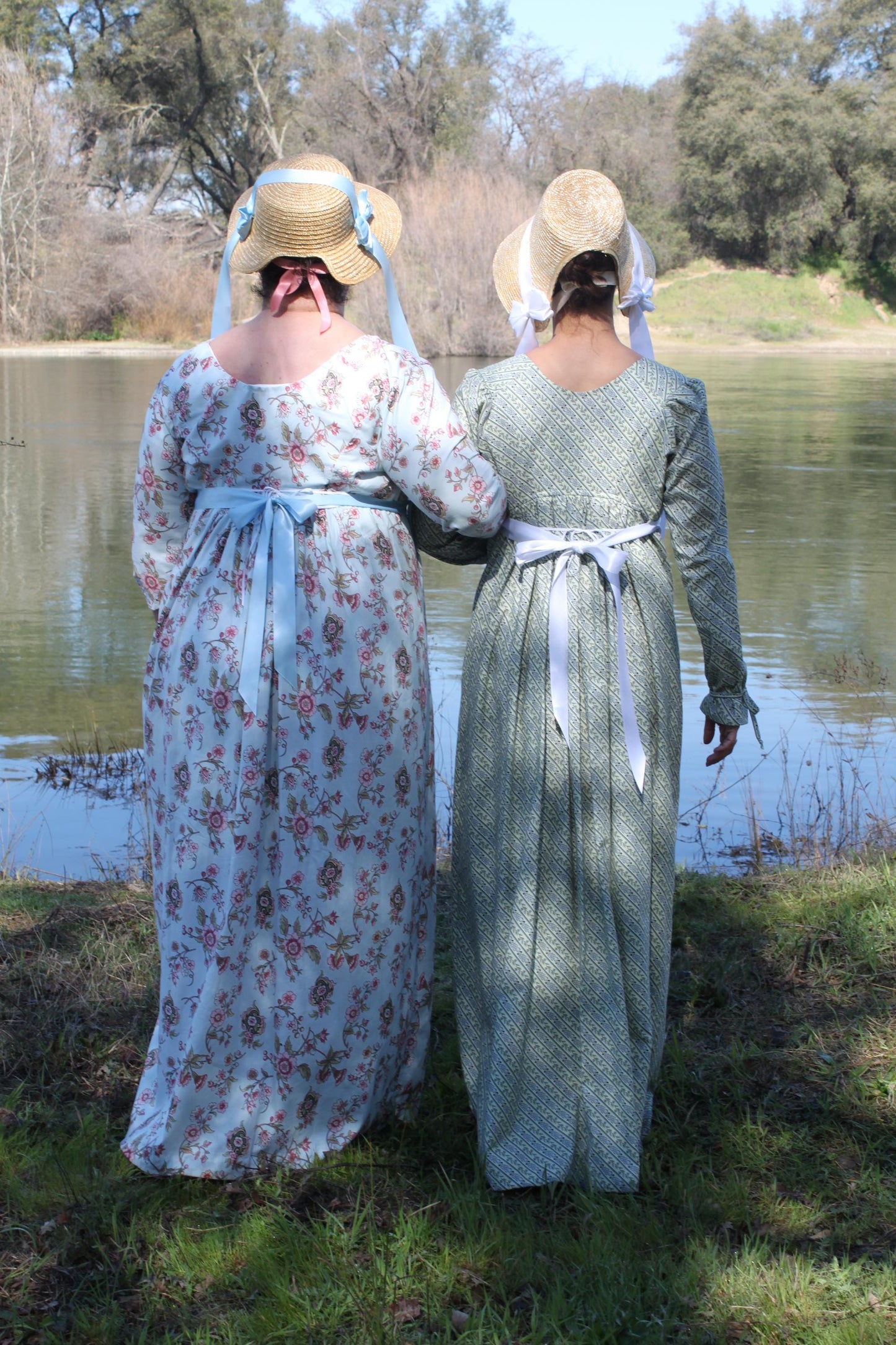 Regency Cassandra Drawstring Cotton Print Gown