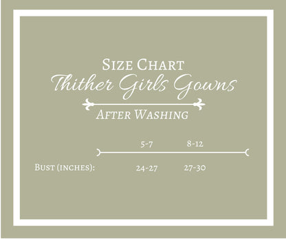 Girls Elizabeth Regency Cotton Drawstring Dress