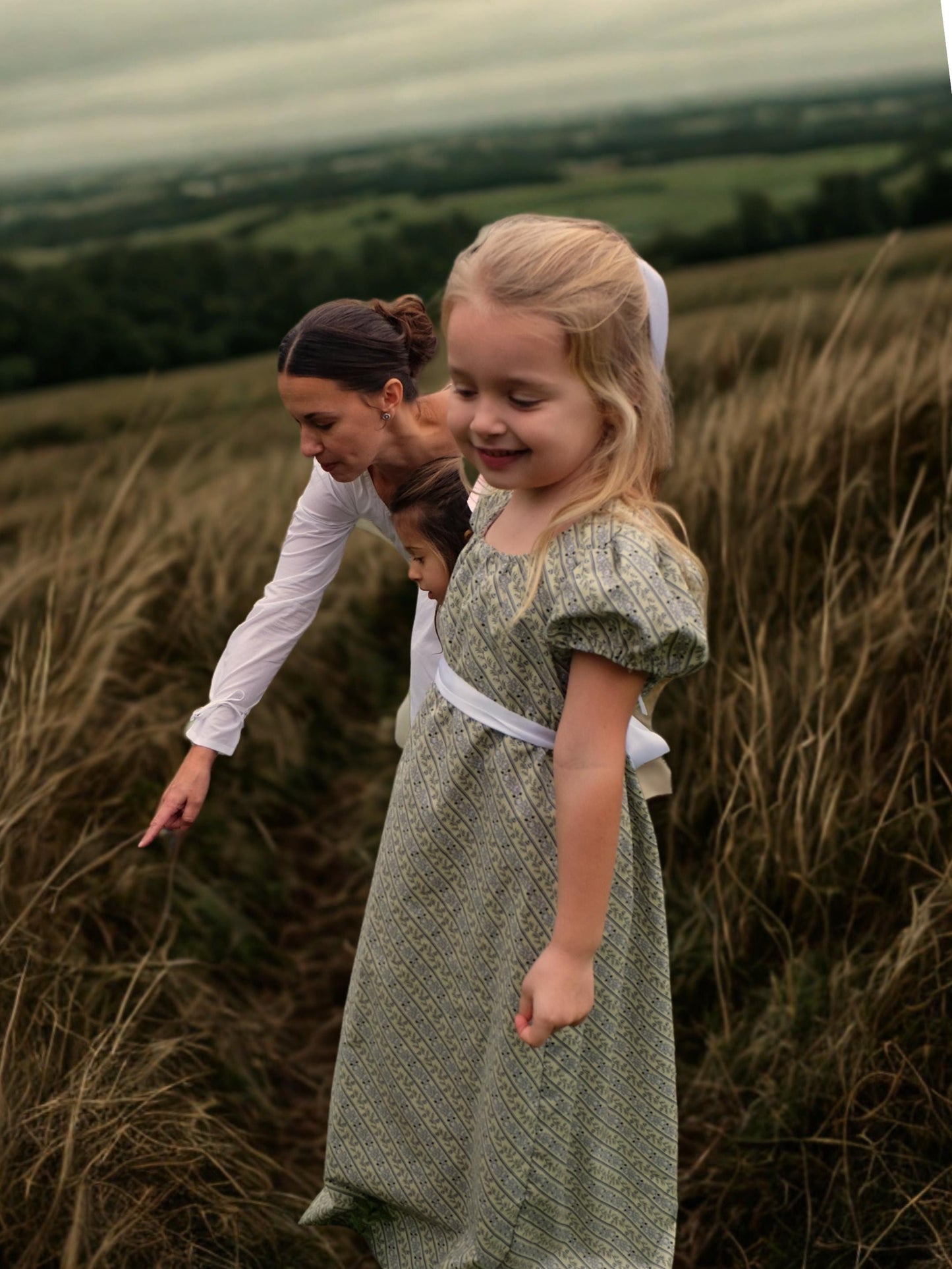 Girls Marianne Regency Cotton Drawstring Dress