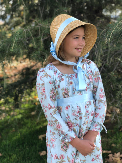 Girls Cassandra Regency Cotton Drawstring Dress