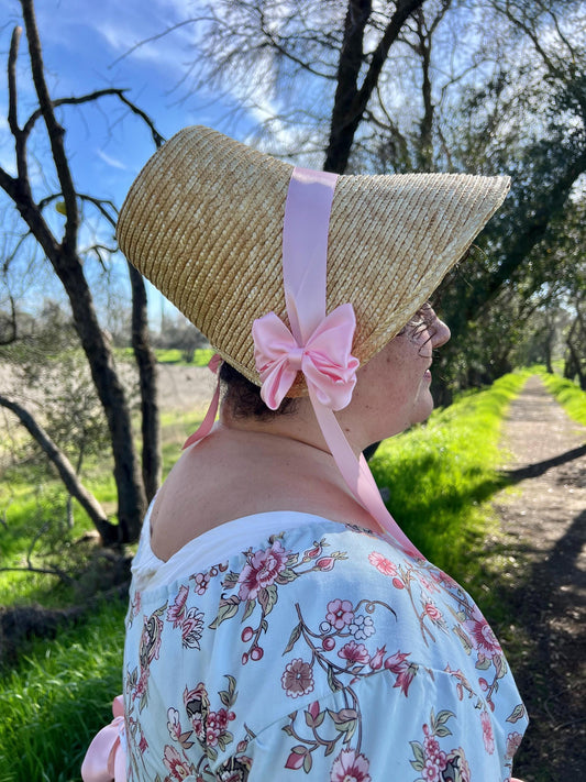 Emma Regency Straw Bonnet