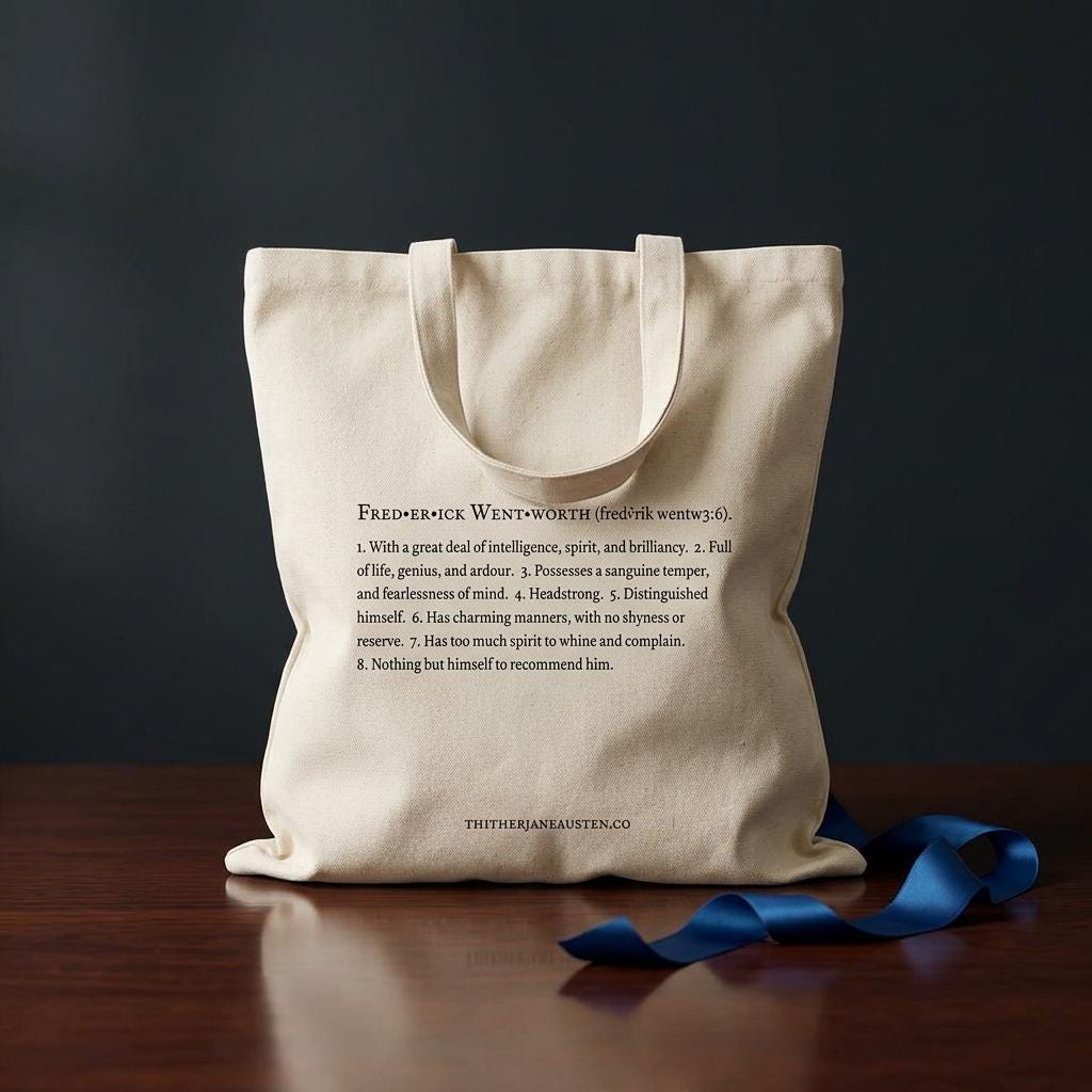 Heroes of Jane Austen Tote Bags