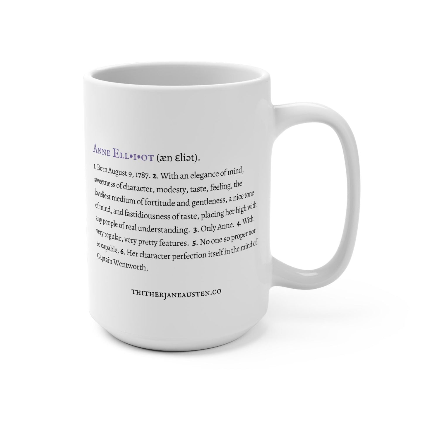 Jane Austen  Heroine Mugs 15oz
