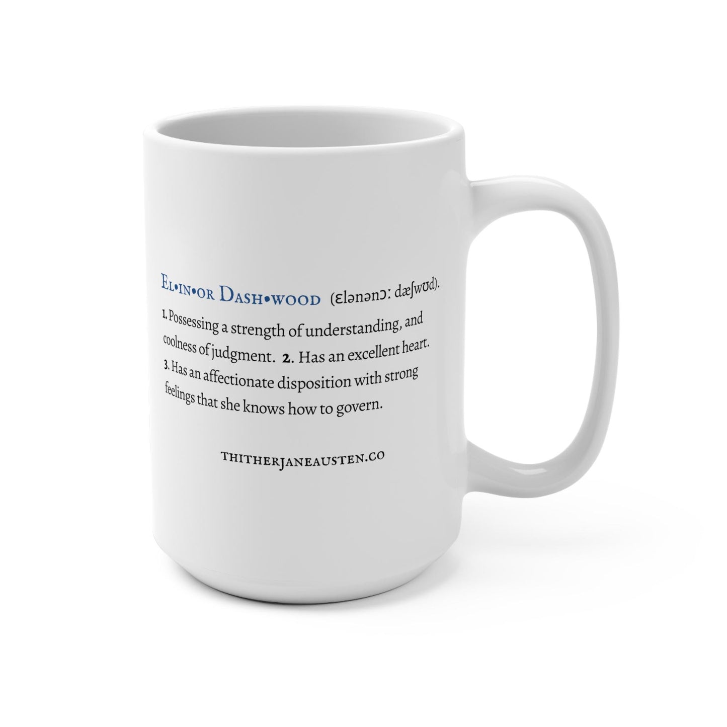 Jane Austen  Heroine Mugs 15oz