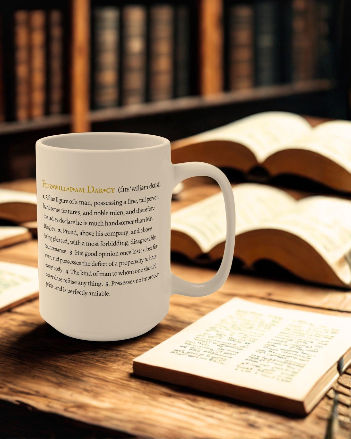 Jane Austen Hero Mugs 15oz