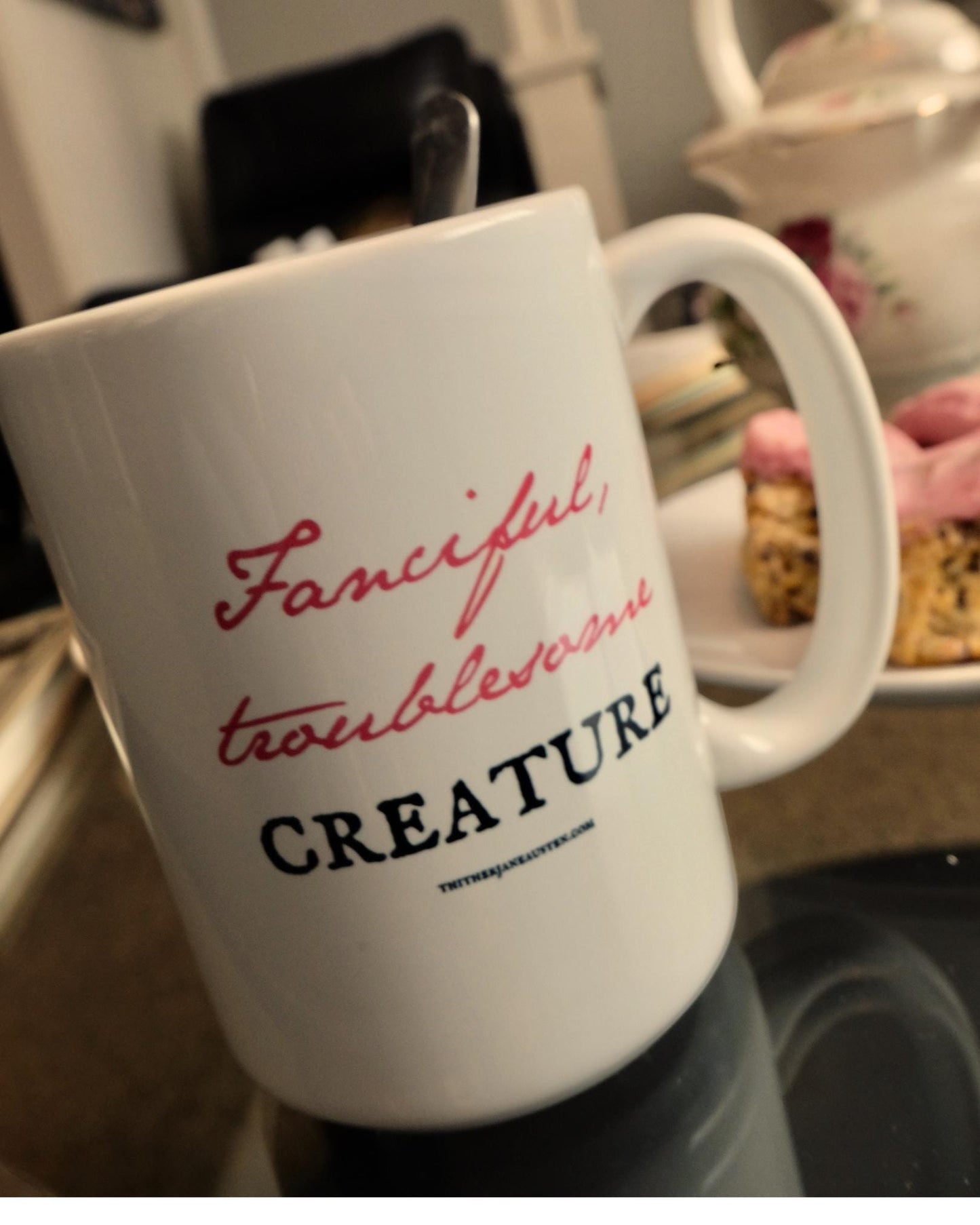 Jane Austen's Humor Quotes Mug 15oz