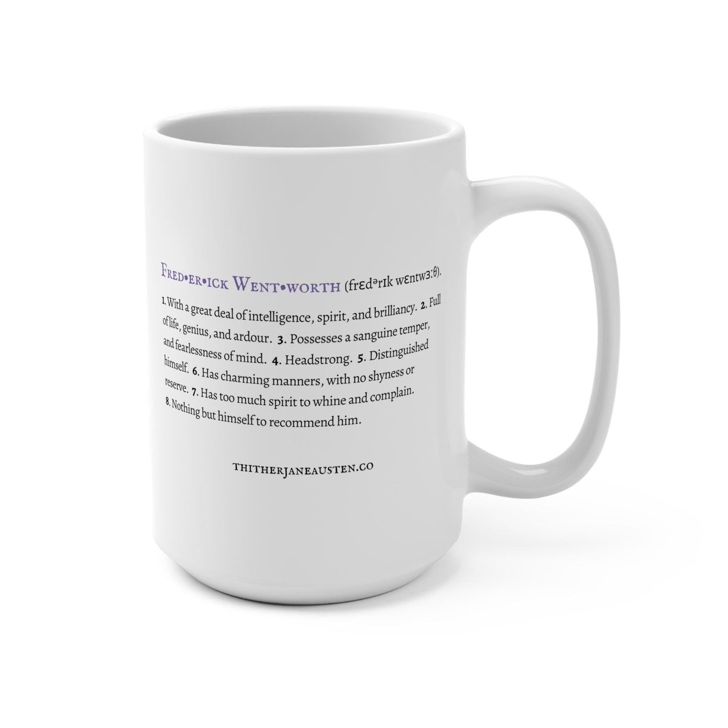 Jane Austen Hero Mugs 15oz