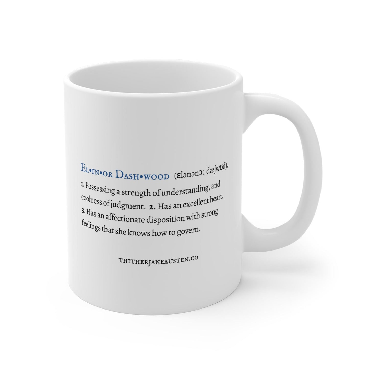 Jane Austen Heroine Mugs 11oz