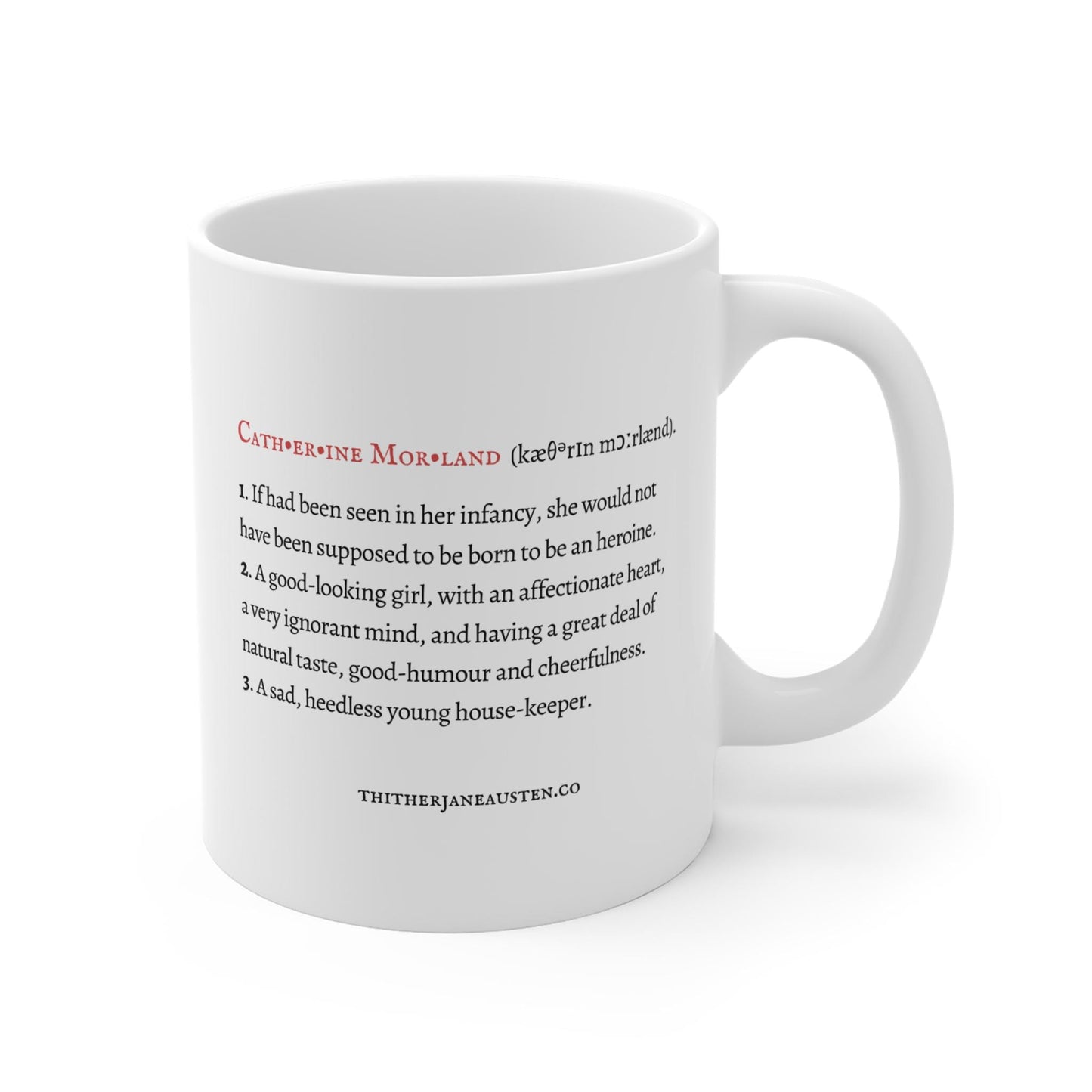 Jane Austen Heroine Mugs 11oz