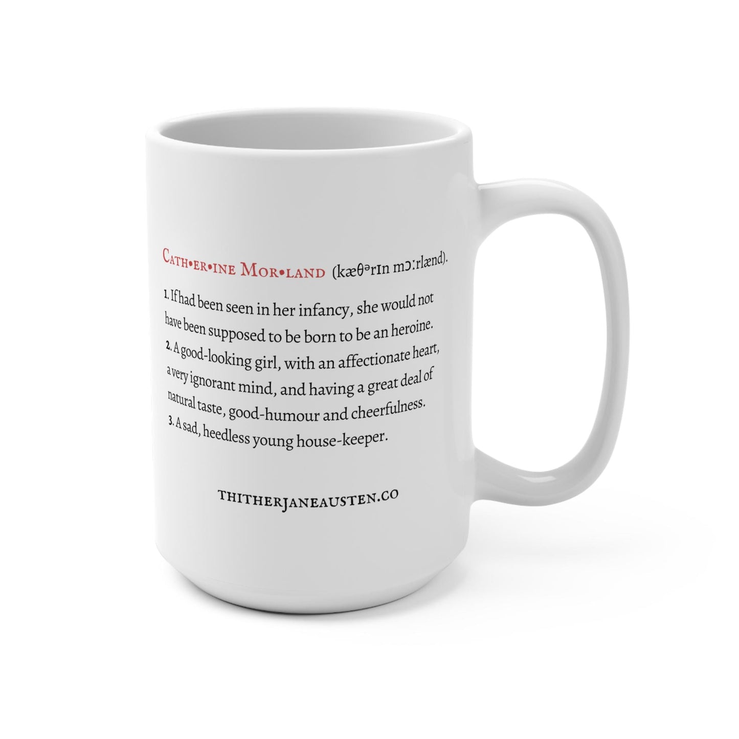 Jane Austen  Heroine Mugs 15oz