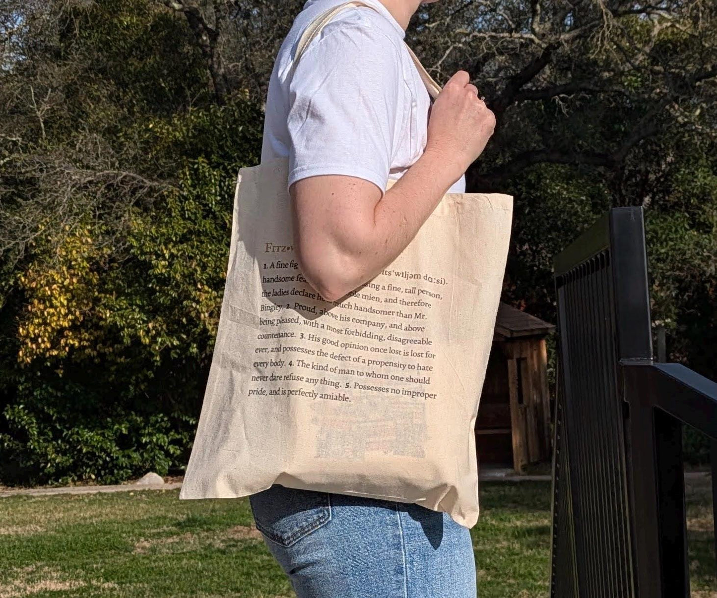 Pride and Prejudice Humor Quotes Tote